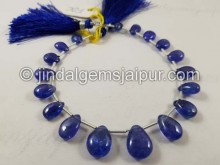 Tanzanite Smooth Pear Beads
